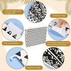 30 Pcs Geometric Hanging Folders With Foil Stamping Process  Including 