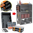 Van Shelving Storage Tool Box W 3 Plastic Storage Box 1 Hanging Organizer Holder