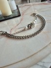 Louis Vuitton Double Chain Monogram Pearl Bag Charm Silvertone Unisex G2u