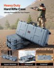 Vevor Hard Rifle Case 42 In Gun Storage Case Ip67 Waterproof   Dustproof Grey