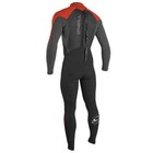 O neill Youth Epic 4 3mm Back Zip Full Wetsuit Size 14  Black red gray