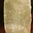 C 1900s Glass Plate Negative  Ancient Stone Temple Tablet Assyria  4x5