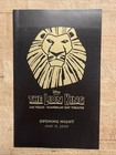 The Lion King Opening Night Las Vegas Dated Playbill  Broadway Musical May 2009 