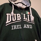 Dublin Designs Hooded Ireland Sweatshirt Youth Unisex Med Green Hoodie Irish 