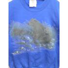 Vintage Animal Crewneck Bear Graphic Nature Sweatshirt Jerzees Youth Large
