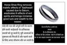 Pack Of 3 Black Horse Shoe Iron Shani Rings Kale Gode Ki Naal Nal Ring