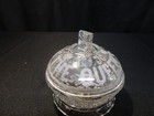 Antique Queen Victoria Golden Jubilee 1887 Pressed Glass Covered Dish