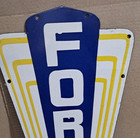 Ford Porcelain Enamel Sign  21 X 10 5 Inches 1 Sided
