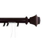 Bach 66 In  - 120 In  Traverse Curtain Rod In Cocoa