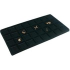 4 Black Flocked 32 Compartment Display Tray Inserts