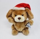 8  Vintage Russ Berrie Kringle Musical Wind Up Puppy Dog Stuffed Animal Plush