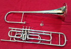 Trombone Valve Trombone Jazz Brass Band Music Instrument Silver Chrome Polish