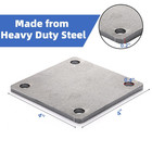 8 Pack Steel Plate With Holes  4   X 4   Flat Plate  Hot Rolled