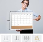 Maxgear Dry Erase Board Calendar Whiteboard For Wall  17    13 w X 17 h  White 
