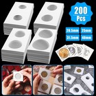 200pcs set Assorted Coin Holders 2x2 Cardboard Mylar Flips Include 4 Sizes Us