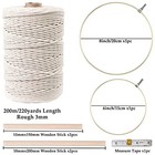 152pcs Macrame Kit For Beginners  Natural Cotton 3mm X 220yards Set-152pcs