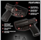 Cya Supply Co  Kydex Black Iwb Concealment Holster Adjustable Retention Pistol