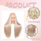 Female Mannequin Head 26 Inch Long Hair Training Head Hair Styling Manikin Co   
