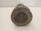 Vintage Kwan Yan Chinese Metal Statue Xuande Mark On Bottom 10 1 2  Tall  36 Oz 