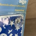 Safety 1st Baby On Board Sign Usa Flag Suction Cup Vtg Unopened Stars Stripes