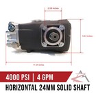 Annovi Reverberi Horizontal Pressure Washer Pump For Interpump Ws101  24mm Shaft