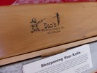 Genuine Arkansas Soft 2 5 x12  Knife Sharpening Bench Stone Whetstone Wood Base