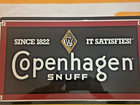 Copenhagen Snuff Original Metal Sign 1980   s Pre Warning Label 12   x21   