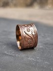 Handmade 100  Pure Copper Lovely Ring Solid Copper Wide Band Ring All Size Sr680