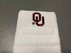 Oklahoma Sooners Team Issued White Player Exclusive Game Towel Football