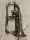 Vintage Silver Couesnon Flugelhorn Flugel For Parts Restoration Project