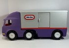 Little Tikes Purple Semi Truck 23    Tractor Trailer Ride Good Condition Great Toy