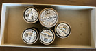 Vintage Clark s Mile End Spool Cotton Black Thread 5 Spools