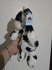 Nwt Jellycat Original Bashful Calf 12    Black   White Cow Plush Soft Cute 