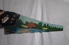 Vintage H  Disston   Sons Hand-painted Saw Scenic Blade Barn River Trees 28in