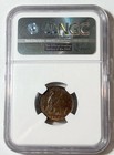 1884 Great Britain Farthing  Ngc Au-58 Brown