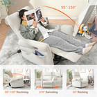 Power Swivel Rocker Recliner Chair Rocking Nursery Glider Footrest W usb Ports