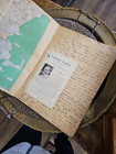 Vtg 1937 Vacation Travel Scrapbook Cards  Photos  Newspaper Clipings