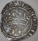 Provence Louis Ii Iii Gros Sol Coronat 1384-1434 France Medieval Silver Coin Ir5