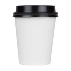 Karat 6oz Paper Hot Cups - White  70mm  - 1 000 Ct  C-k506w