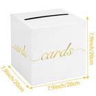 White Card Box Gold Foil Wedding Favors Gift Card Boxes Post Box Receiving Mo   