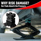 Rubber Pinch Weld Jack Pad Saddle For Scissor Lift Prevents Car Jack Kit Tool Us