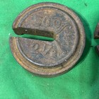 Antique Platform Scale Weights  500 2 1 2 Lb  200 1 Lb
