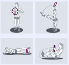 Pilates Ring Yoga Circle Exercise Gym Fitness Body Trainer Magic Tool Dual Grip