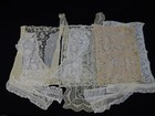 Antique 8 Pc Mixed Lot Of Victorian Lace Collars Dickie Cuffs Trim Pieces