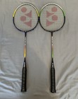 Set Of 2 Yonex Gr - 404 Badminton Rackets Low Tortion Steel Shaft Japan Designed