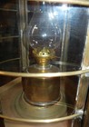 Large 23  Antique Brass Hexagonal Ship Lantern Caged Maritime Cargo Oil Lamp Vtg