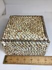 6    7    4    Vintage Wood Box Inlaid Sea Shells Sailor   s Valentine