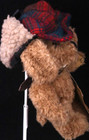 Boyds Archive Collection Indy Brown Plush Stuffed 6 5  Animal Bear Red Plaid Hat