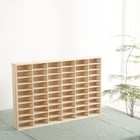 60grids Wooden Car Model Display Case 1 64 Hot Wheels Diecast Storage Rack