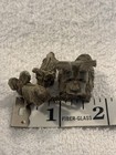 Vintage  Anri Italy Wood Carved Skye Terrier Mom And 2 Pups On Chain